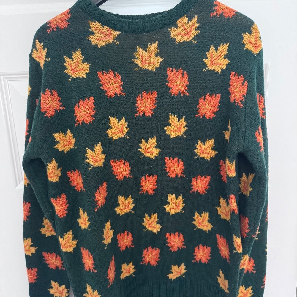 Kiel James Patrick | The Big Cozy Fall Leaf Sweater, Sz XS